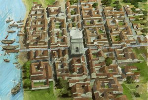 Richborough Roman Fort by Ivan Lapper