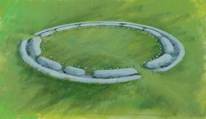 Stonehenge: First Phase Comprising a Ditch, Bank and Counterscarp Enclosing the Aubrey Holes by Ivan Lapper