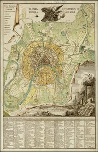 1789 Map of Moscow by Ivan Marchenkov by Ivan Marchenkov