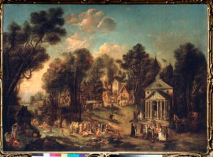 Temple Celebration by Ivan Michailovich Tankov