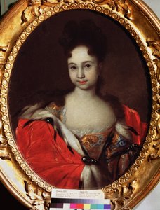 Portrait Of The Grand Duchess Anna Petrovna Of Russia by Ivan Nikitich Nikitin
