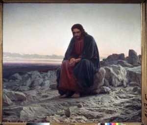 Christ in the Wilderness by Ivan Nikolaevich Kramskoy