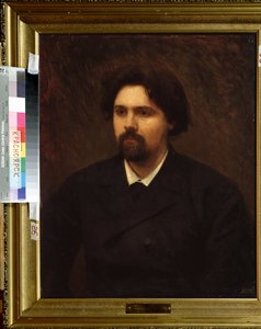 Portrait of the Artist Vasily Surikov by Ivan Nikolaevich Kramskoy