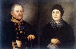 Portrait of Major Kroupianov and His Wife