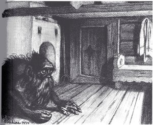 Domovoi, 1934 by Ivan Yakovlevich Bilibin