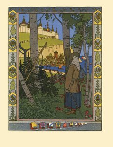 Illustration for the Fairy Tale The Feather of Finist the Falcon