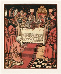 Illustration to The Tale of the Fisherman and the Fish by Ivan Yakovlevich Bilibin