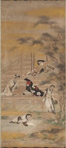 The Four Pleasures, 17th century by Iwasa Matabei