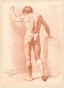 Standing Male Nude, Seen from the Back (1st Prize 1805)