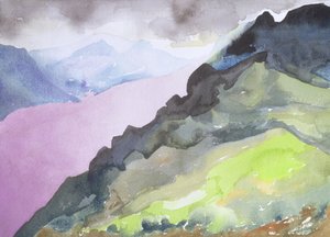 Loch Ness from Glendoe Lodge, 1995 by Izabella Godlewska de Aranda