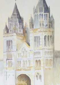 Main Entrance of The Natural History Museum, London, Daytime, 1994 by Izabella Godlewska de Aranda