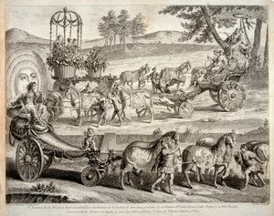 The Chariot of Apollo - Engraving by A J De Fehrt by J.A. Defehrt