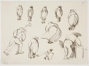 Studies of Figures Seen from the Back by J.A. Jerichau