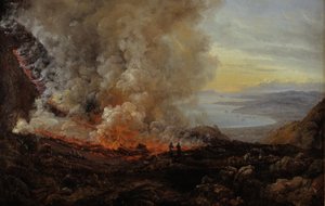 The Eruption of Vesuvius by Johan Christian Dahl