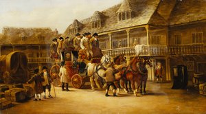 Boarding the Coach to London, 1879 by J.C. Maggs