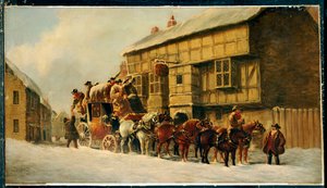 Outside the George Inn, 1879 by J.C. Maggs
