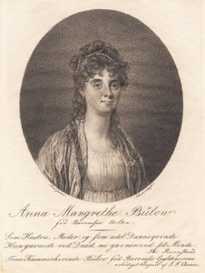 Anna Margrethe Bülow by J.F. Clemens