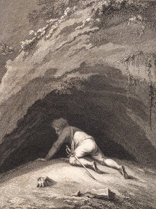 The Beaten Niels Klim Crawls into the Cave