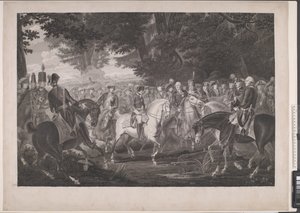 Frederik the Great Riding Home after a Review at Potsdam by J.F. Clemens