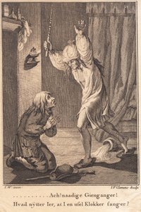 Per Degn Falls in Terror on His Knees Before the Bailiff by J.F. Clemens