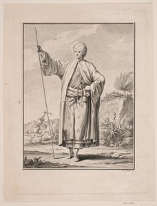 Portrait of Carsten Niebuhr in Arabic Dress