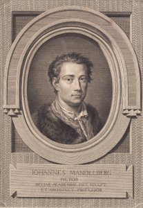 Portrait of the Painter Johan Mandelberg by J.F. Clemens