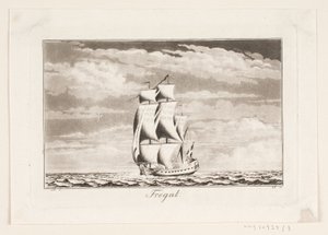 Suite of Ships. Frigate by J.F. Clemens