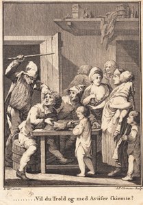 German Jochum Explains the Newspaper to the Women by J.F. Clemens