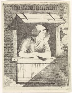 Woman by an Open Window by J.H. Pluygers