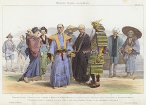 Mongol Race, Japanese (coloured engraving) by J.L. (after) Williams