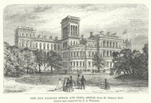 The New Foreign Office and India Office, from St James