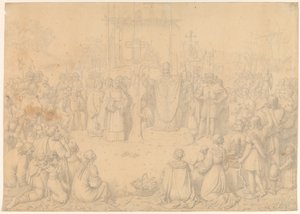 Ansgar Preaching by J.L. Lund