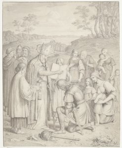 The First Danish Christian Baptism by J.L. Lund
