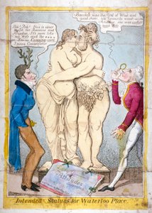 Intended statues for Waterloo Place