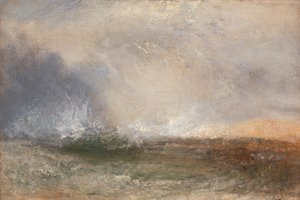 Stormy Sea Breaking on a Shore by Joseph Mallord William Turner