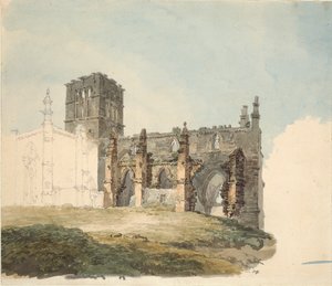 The Ruined Abbey at Haddington by Joseph Mallord William Turner