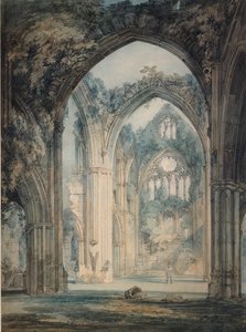Transept of Tintern Abbey, Monmouthshire, c. 1794 by Joseph Mallord William Turner