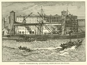 Grain Warehouse, Quayside, Newcastle-on-Tyne by J.R. Brown
