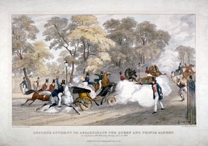 Assassination Attempt Against Queen Victoria, Constitution Hill, Westminster, London by JR Jobbins