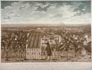 Aerial view of the Genuine Beer Brewery, Golden Lane, City of London