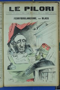Cover of “Le Pilori”, Satirique en Colours by J. (1847 1892) Blass