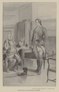 Washington and Governor Dinwiddie (litho) by J. (after) Steeple Davis