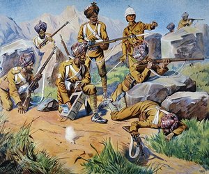 Indian Troops at Bay