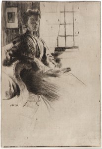 By the Window by J. Alden Weir