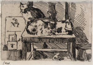 Manx Cats--Isle of Man by J. Alden Weir