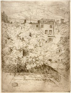 My Back Yard no. 2 by J. Alden Weir