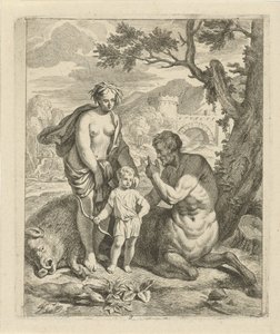Achilles Taught by Chiron by J. Alexander Janssens