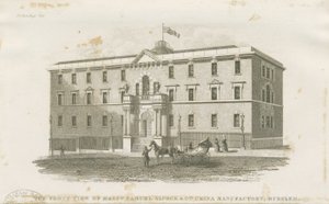 Burslem - factory of Messrs. Samuel Alcock & Cos.: steel engraving by J Barlow