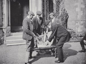 Hallaton Hare Pie Festival, filling the Sacks by J. Benjamin Stone
