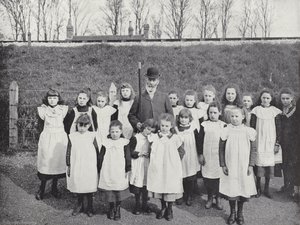 Hocktide at Hungerford, Demanding Holiday for School Children by J. Benjamin Stone